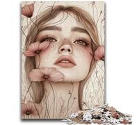 1000 Pieces Jigsaw Puzzles For Teens And Adults Poppy Girl Educational Family Game Is Ideal As Gifts for The Whole Family for 14+ 50x75cm