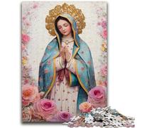 1000 Pieces Jigsaw Puzzles For Teens And Adults Portrait of Mary The Mother 1000 Pieces for Adults,with Matching Poster And Trivia Sheet for Ages 14+ (50x75cm)