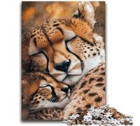 1000 Pieces Jigsaw Puzzles For Teens And Adults Prairie Cheetah Educational Stress Relief Toy Parent-child Interaction for And Age 14 38x26cm