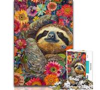 1000 Pieces Jigsaw Puzzles For Teens And Adults Psychedelic Animal Sloth Adult Puzzles,learning Educational for Is Ideal As A Gift for The Whole Family 38x26cm