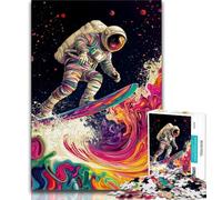 1000 Pieces Jigsaw Puzzles For Teens And Adults Psychedelic Astronaut 1000 Pieces for Adults,Challenging Game for Is Ideal As A Gift for The Whole Family 75x50cm