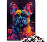 1000 Pieces Jigsaw Puzzles For Teens And Adults Psychedelic French Bulldog Adult Puzzles,learning Educational for Is Ideal As A Gift for The Whole Family (50x75cm)