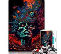 1000 Pieces Jigsaw Puzzles For Teens And Adults Psychedelic Monsters 1000 Pieces for Teenagers,Challenging Game Toys Wall Decoration Unique Birthday And Xmas Gifts 38x26cm