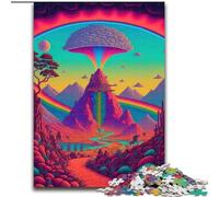 1000 Pieces Jigsaw Puzzles For Teens And Adults Psychedelic Nature, for Educational Game Challenge Toy Enhance Memory for Age 14 (Size 50x75cm)