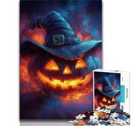 1000 Pieces Jigsaw Puzzles For Teens And Adults Pumpkin Witch Adult Jigsaw,Educational Toys & Games for Adults And Teenagers (size 38x26cm)