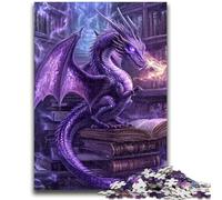 1000 Pieces Jigsaw Puzzles For Teens And Adults Purple Dragon Teenager Puzzles,is Ideal As Gifts for The Whole Family for Age 14 (75x50cm)