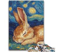 1000 Pieces Jigsaw Puzzles For Teens And Adults Rabbit Starry Sky Educational Family Game Is Ideal As Gifts for The Whole Family for 14+ 26x38cm