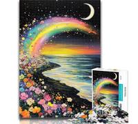 1000 Pieces Jigsaw Puzzles For Teens And Adults Rainbow Bridge 1000 Piece Jigsaw,Wishlist with Santa Claus for And Age 14 26x38cm