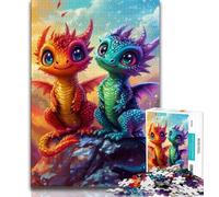 1000 Pieces Jigsaw Puzzles For Teens And Adults Rainbow Dragon Baby Puzzles for Adults,deal As Gifts for The Whole Family for Ages 14+ 38x26cm