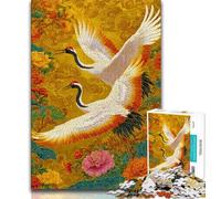 1000 Pieces Jigsaw Puzzles For Teens And Adults Red-crowned Crane,Vibrant And Unique Design Relaxing & Challenging Puzzle Experience (75x50cm)