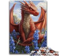 1000 Pieces Jigsaw Puzzles For Teens And Adults Red Flying Dragon Puzzles for Adults,Learning Educational Toys Family Games Gifts for Friends And Family (38x26cm)