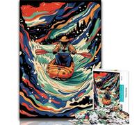 1000 Pieces Jigsaw Puzzles For Teens And Adults River Surfers Adult Puzzles,learning Educational for Is Ideal As A Gift for The Whole Family 38x26cm