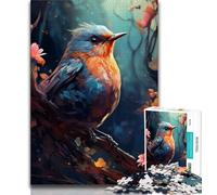 1000 Pieces Jigsaw Puzzles For Teens And Adults Robin Colour Teenager Puzzles,Fun Present & Activity for Home,Toy for Rainy Days 38x26cm