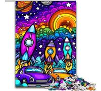 1000 Pieces Jigsaw Puzzles For Teens And Adults Rocket, for And 14 Years And over for Educational Game Challenge Toy Gift for Birthdays (Size 26x38cm)