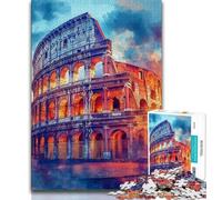 1000 Pieces Jigsaw Puzzles For Teens And Adults Roman Colosseum at Sunset 1000 Pieces for Teenagers,for Educational Game Challenge Toy Birthday Present, Gifts, Wall Art (size 38x26cm)