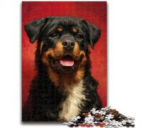 1000 Pieces Jigsaw Puzzles For Teens And Adults Rottweiler Vibrant And Unique Design Relaxing & Challenging Puzzle Experience 50x75cm