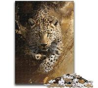 1000 Pieces Jigsaw Puzzles For Teens And Adults Running Cheetah 1000 Pieces for Adults,with Matching Poster And Trivia Sheet for Ages 14+ (38x26cm)