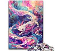 1000 Pieces Jigsaw Puzzles For Teens And Adults Salamander Color Teenager Puzzles,is Ideal As Gifts for The Whole Family for Age 14 (26x38cm)