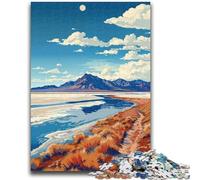 1000 Pieces Jigsaw Puzzles For Teens And Adults Salt Flats Landscape Teenager Puzzles,Fun Present & Activity for Home,Toy for Rainy Days (26x38cm)