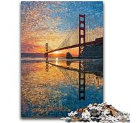 1000 Pieces Jigsaw Puzzles For Teens And Adults San Francisco Bridge Toys Educational Games Stress Relieving Unique Home Decor And Gifts 26x38cm