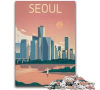 1000 Pieces Jigsaw Puzzles For Teens And Adults Seoul Teenager Puzzles,Fun Present & Activity for Home,Toy for Rainy Days (50x75cm)