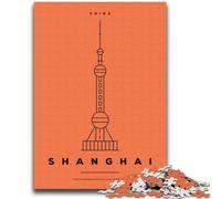 1000 Pieces Jigsaw Puzzles For Teens And Adults Shanghai China for And 14 Years And over Interesting Stress Reduction Gifts for Friends And Family (size 38x52cm)