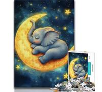 1000 Pieces Jigsaw Puzzles For Teens And Adults Sleeping Elephant Adult Puzzles,Perfect for Game Nights, Colorful Toy for Home Gift (size 38x26cm)