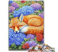 1000 Pieces Jigsaw Puzzles For Teens And Adults Sleeping Fox Puzzles for Adults,Unique Birthday And Gifts for Age 14 Years Up (75x50cm)