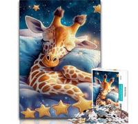 1000 Pieces Jigsaw Puzzles For Teens And Adults Sleeping Giraffe Teenager Puzzles,Educational Stress Relief Toy Great Gifts And Toys (size 38x26cm)