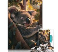 1000 Pieces Jigsaw Puzzles For Teens And Adults Sleeping Koala Puzzles for Adults,deal As Gifts for The Whole Family for Ages 14+ 38x26cm