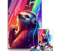 1000 Pieces Jigsaw Puzzles For Teens And Adults Sloth Animal Teenager Puzzles,Educational Stress Relief Toy Great Gifts And Toys (size 75x50cm)