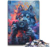 1000 Pieces Jigsaw Puzzles For Teens And Adults Smoke Husky Teenager Puzzles,for Challenging Toy Game And Family Play (26x38cm)