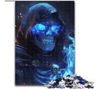 1000 Pieces Jigsaw Puzzles For Teens And Adults Smoke Skull, for And 14 Years And over for Educational Game Challenge Toy Gift for Birthdays (Size 50x75cm)