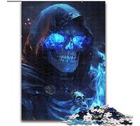 1000 Pieces Jigsaw Puzzles For Teens And Adults Smoke Skull,for Educational Game Challenge Toy Birthday Present,Gifts,Wall Art 38X26CM