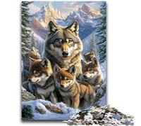1000 Pieces Jigsaw Puzzles For Teens And Adults Snow Wolf Stress Reliever Staycation Kill Time Wishlist with Santa Claus 50x75cm