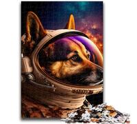 1000 Pieces Jigsaw Puzzles For Teens And Adults Space German Shepherd Challenging To Complete But Fun And Humorous Birthday Present, Gifts, Wall Art 50x75cm