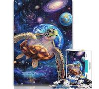 1000 Pieces Jigsaw Puzzles For Teens And Adults Space Turtle 1000 Piece Jigsaw,Wishlist with Santa Claus for And Age 14 50x75cm