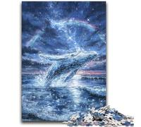 1000 Pieces Jigsaw Puzzles For Teens And Adults Space Whale for And 14 Years And over Interesting Stress Reduction Gifts for Friends And Family 50x75cm
