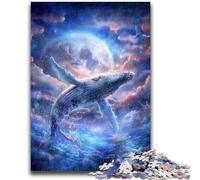 1000 Pieces Jigsaw Puzzles For Teens And Adults Space Whale for And 14 Years And over Interesting Stress Reduction Gifts for Friends And Family 50x75cm