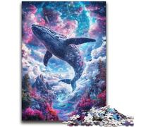 1000 Pieces Jigsaw Puzzles For Teens And Adults Space Whale Suitable for People Aged 14 And Above Educational Game Challenge Toy Gift For Birthdays 26x38cm