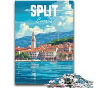 1000 Pieces Jigsaw Puzzles For Teens And Adults Split Croatia Challenging Game And Family Play Educational Game for Birthday, Chrismas (size 50x75cm)