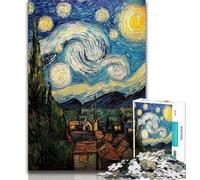 1000 Pieces Jigsaw Puzzles For Teens And Adults Starry Night Country 1000 Pieces for Adults,Challenging Game for Is Ideal As A Gift for The Whole Family 38x26cm