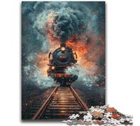 1000 Pieces Jigsaw Puzzles For Teens And Adults Steam Trains Educational Family Game Is Ideal As Gifts for The Whole Family for 14+ 50x75cm