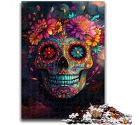 1000 Pieces Jigsaw Puzzles For Teens And Adults Sugar Skull Adult Jigsaw,Staycation Kill Time with Fully Interlocking Randomly Shaped Pieces (38x26cm)