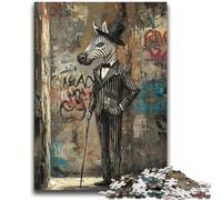 1000 Pieces Jigsaw Puzzles For Teens And Adults Suit Zebra Adult Puzzles,Family Educational Games Home Decoration Gift (75x50cm)