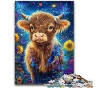 1000 Pieces Jigsaw Puzzles For Teens And Adults Sunflower Yak Stress Reliever Difficult Challenge Is Ideal As Gifts for The Whole Family 50x75cm