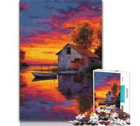1000 Pieces Jigsaw Puzzles For Teens And Adults Sunset Landscape Adult Jigsaw,Educational Games Wall Decoration Unique Birthday And Xmas Gifts (size 75x50cm)