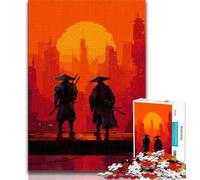 1000 Pieces Jigsaw Puzzles For Teens And Adults Sunset Ninja Teenager Puzzles,Toys Educational Games Stress Relieving Unique Birthday And Gifts (size 75x50cm)