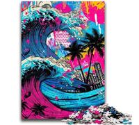 1000 Pieces Jigsaw Puzzles For Teens And Adults Surf Graffiti Adult Puzzles,Challenging Game Gifts for Is Ideal As A Gift for The Whole Family (26x38cm)
