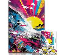1000 Pieces Jigsaw Puzzles For Teens And Adults Surf Graffiti Adult Puzzles,learning Educational for Is Ideal As A Gift for The Whole Family 75x50cm